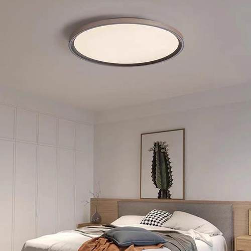 卧室顶灯简约现代形设计师极奢简轻智能创EHK意圆吸主卧书房护眼