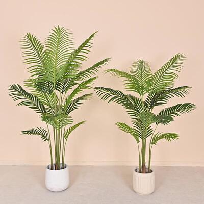 仿真植散葵热尾植物凤尾贵妃绿葵盆jy115114栽家居装饰带室内假树