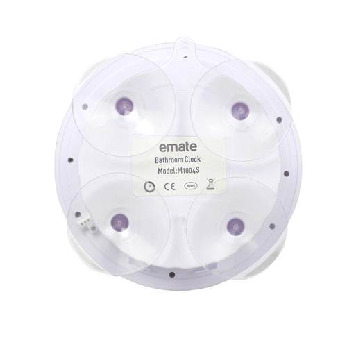 吸盘钟防水温度英浴室钟文电数子RZX字钟时尚酒店圆形挂钟