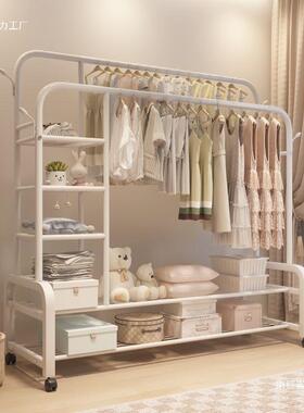 卧室衣架落层地挂ZDJ衣架加粗衣帽架架双衣厚卧加室晒衣架宿舍晾