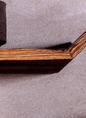 新中式厅实木博挂古架多宝阁HOC墙上置物架墙现代简约茶具架客摆