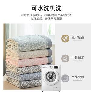 S58盖8F7677J7S10子层棉纱水布毛巾被纯棉毯办公室午睡毯子可洗毛