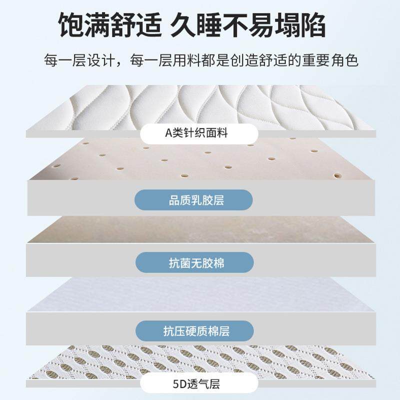 日式棉织乳针胶海绵床垫民宿榻床榻米地铺床褥子家用AHX软垫