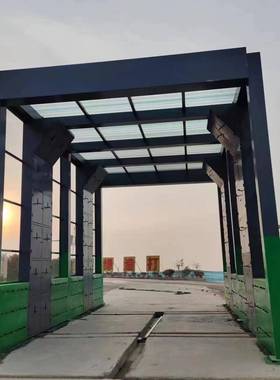 XFN循煤矿封闭工程式轮洗机建筑商车用智能控制水环利用龙门洗机