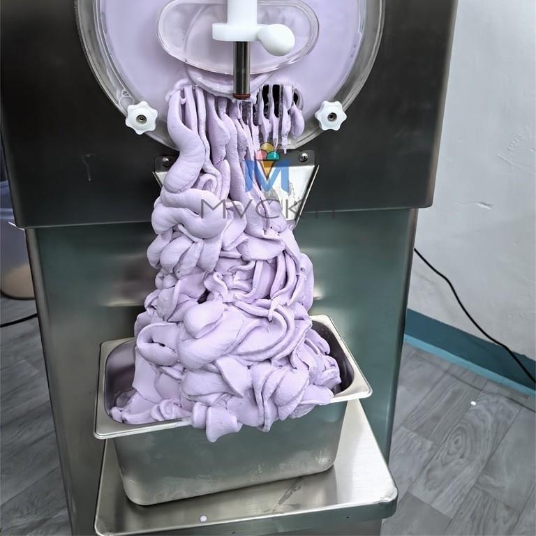 工厂意12硬G质冰淇淋机商用多功L能冰激凌生产机器摆摊式MYH-28-1