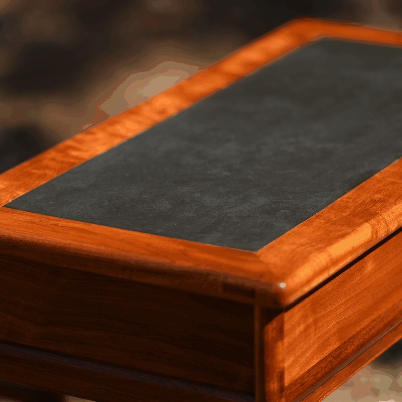 【律和古琴研习社】仿宋徽宗《听琴图》古琴桌,榫卯小巧便携琴桌