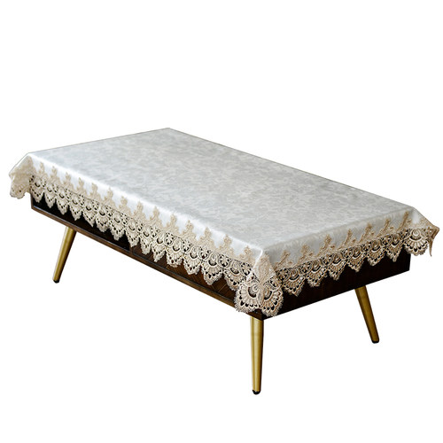 欧式茶几桌布防水防油免洗蕾丝餐桌台布长条桌旗长方形茶几桌布罩