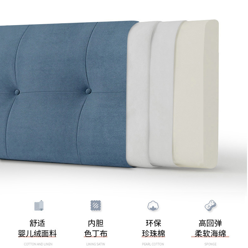 加厚床头套软包全包木床头床头罩套2020年新款欧式靠垫2021靠背罩