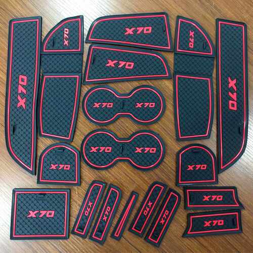 适用马来西亚宝腾Proton X70门槽垫水杯汽车防滑垫改装置物垫专用