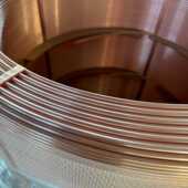 现货供应R410A紫铜管脱脂空调铜管Tp2去磷铜管紫铜盘管紫铜直管