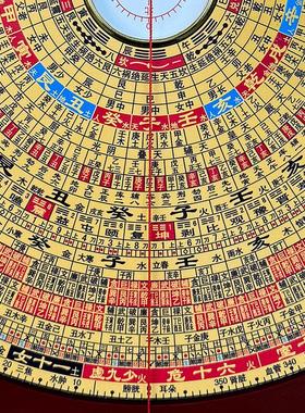 辅星堂正品9寸三元三合九星综合盘电木罗盘高精准专业罗经仪罗庚