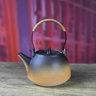 陶瓷提梁茶壶电陶炉家用泡茶水壶潮州煮茶器大容量明火烧复古陶壶