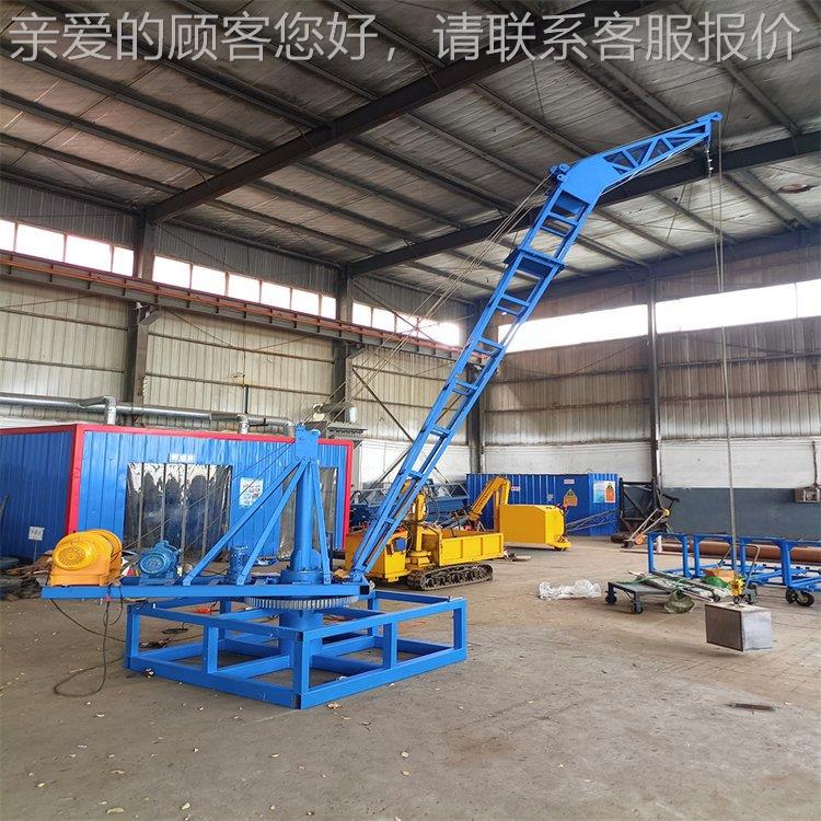 0度可旋转型码头吊机适用YMT于殖轻型钢6结构养吊装臂长可小做10