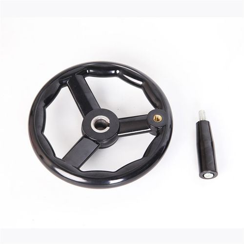 机床手轮三幅胶木手轮手柄铣床磨床手轮圆轮缘手轮转动手摇轮柄