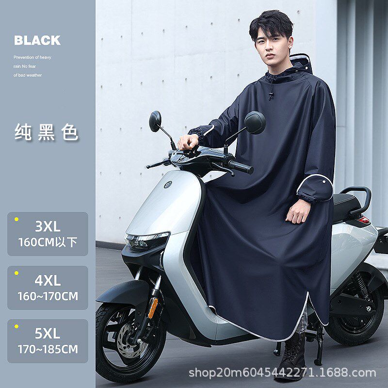 电动车摩托车连体单人雨衣男女骑行套装长款一体式全身防暴雨雨衣