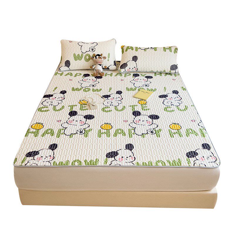 A类母婴级乳胶凉席三件套冰丝床单床笠可折叠防滑凉感空调席