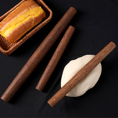 何适鸡翅木擀面棍家用实木擀麪棍擀水饺皮擀麪条压麪棍大小号专用