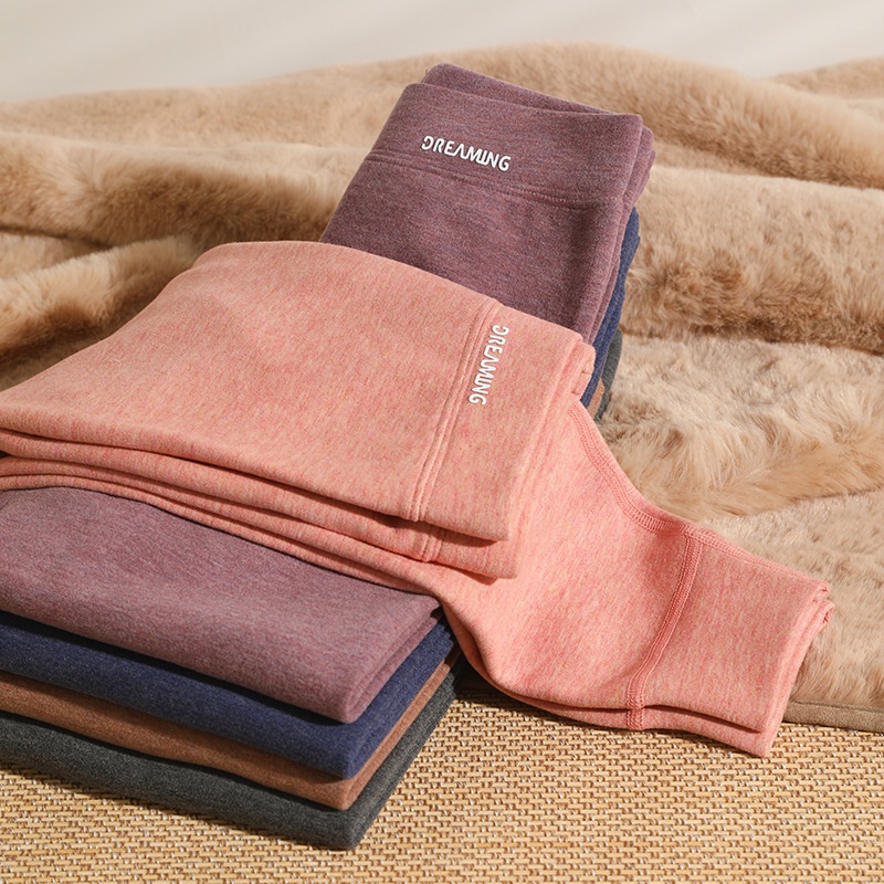 德绒儿童保暖裤女童秋裤无骨学生校服神器秋冬款男童打底长裤加厚