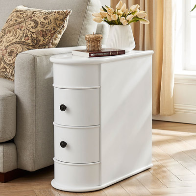 欧式沙发边几柜小桌子客厅角几实木小茶几美式家用方几角柜床边桌