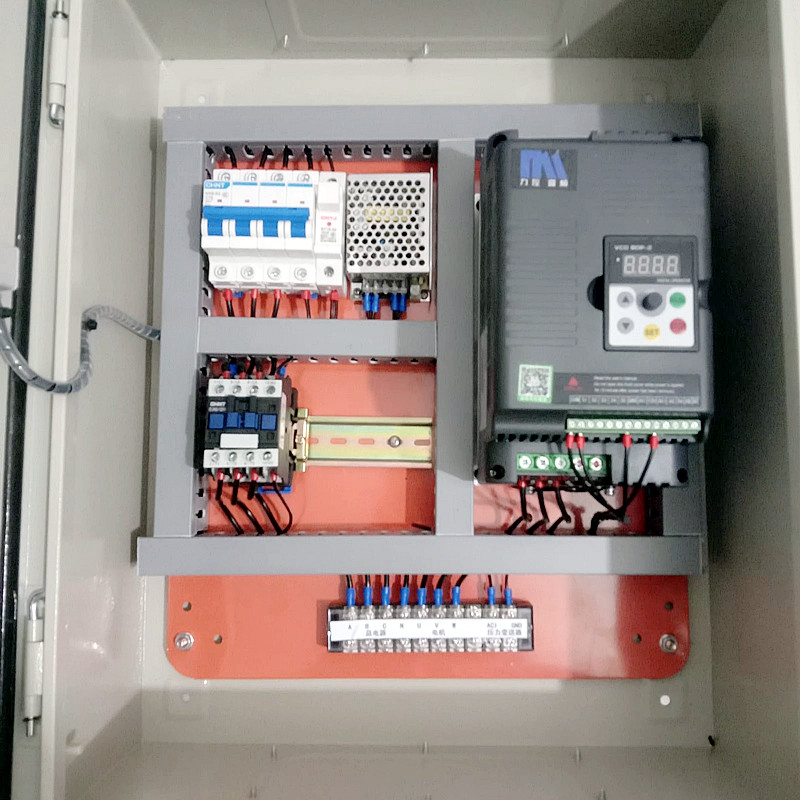 变频恒压供水控制箱水泵一备一用稳压远传压力表缺水保护配电箱柜