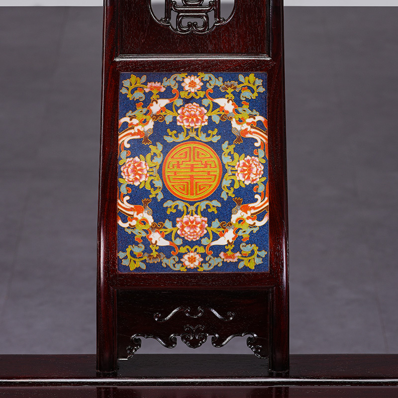 红木家俱非洲小叶紫檀圈椅太师椅血檀实木新中式休闲靠背椅单人椅