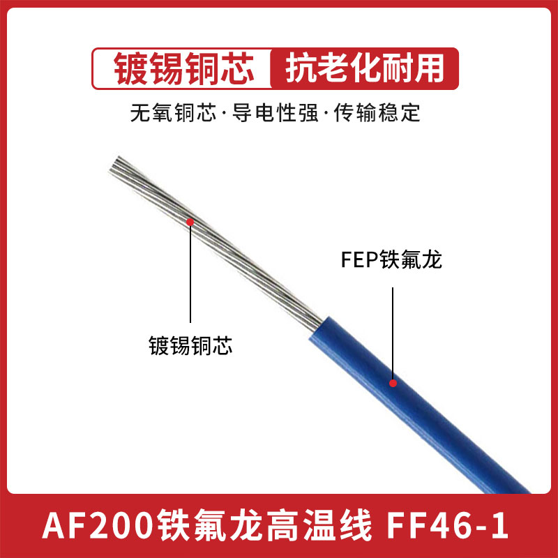 铁氟龙耐高温线国标0.5 0.75 1 1.5平方栅栏机检测器停车场地感线