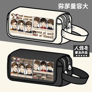 F1赛车手周边笔袋勒克莱尔拉塞尔法拉利车队同人大容量文具盒笔盒