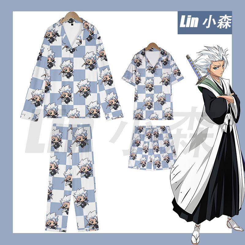 死神日番谷冬狮郎动漫睡衣二次元周边cos痛衣短袖长裤居家服套装