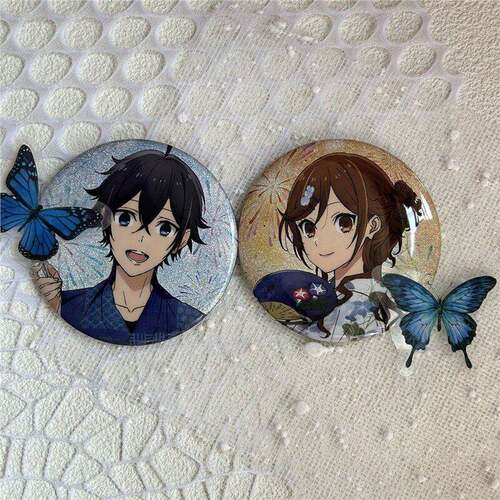 【75mm】崛与宫村双闪吧唧徽章崛京子宫村伊澄日谷底挂件