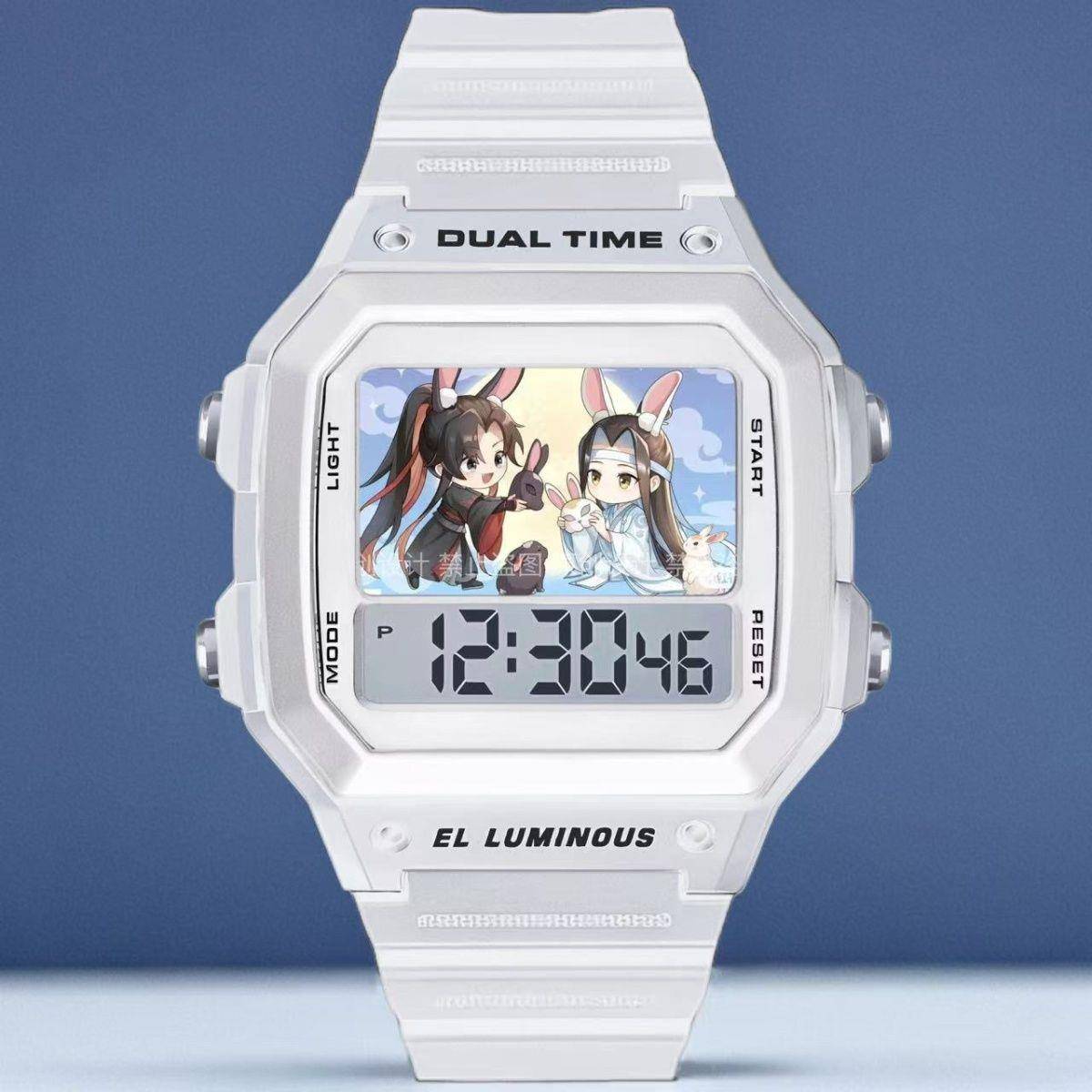 魔道祖师魏无羡蓝忘机手表动漫周边二次元电子手表防水静音夜光