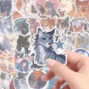 新款 Cats周边贴画手机壳 106张猫武士贴纸火星灰条黑莓星Warriors