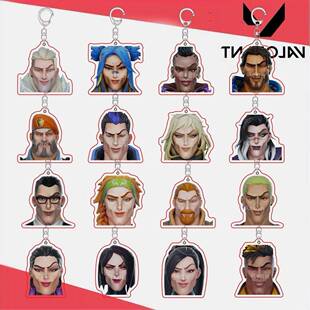 无畏契约搞怪不死鸟周边双面亚克力钥匙扣装饰学生书包挂件创意礼