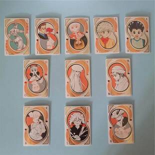 正版日谷全职猎人富坚义博展原画烫金扑克卡牌小杰奇犽酷拉皮卡等