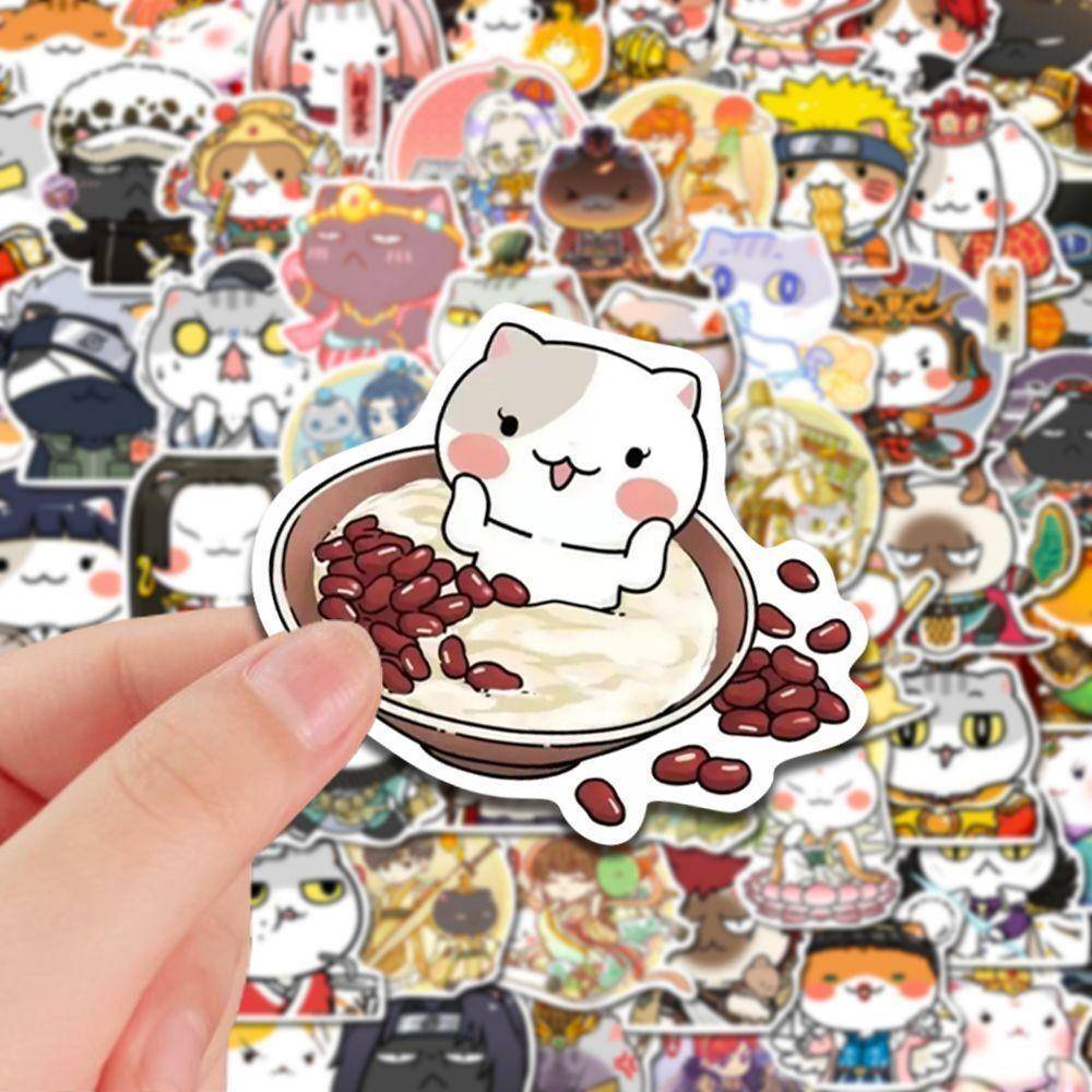 【同款低价】如果历史是一群猫手账贴纸手机装饰周边大头贴行李箱