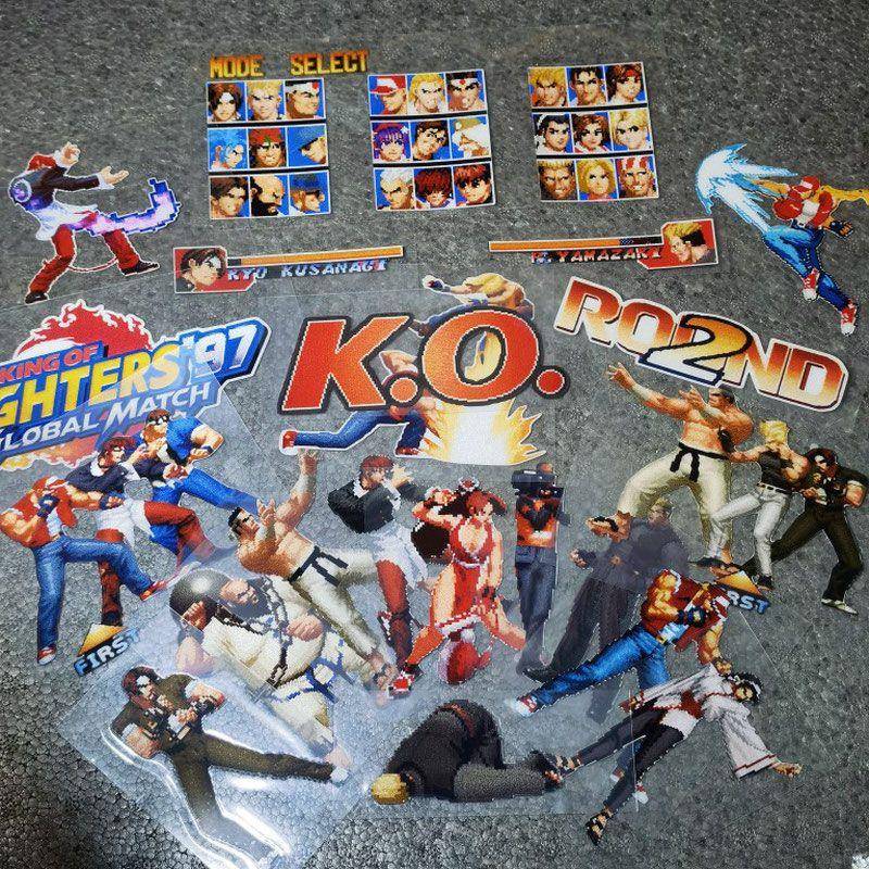 拳皇车贴拳皇97贴纸 SNK游戏格斗游戏贴纸KOF 街机摩托车电脑贴