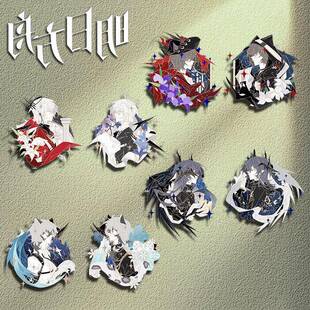 明日方舟周边胸针对章银灰圣约逻各斯傀影压克力卡通徽章书包挂件