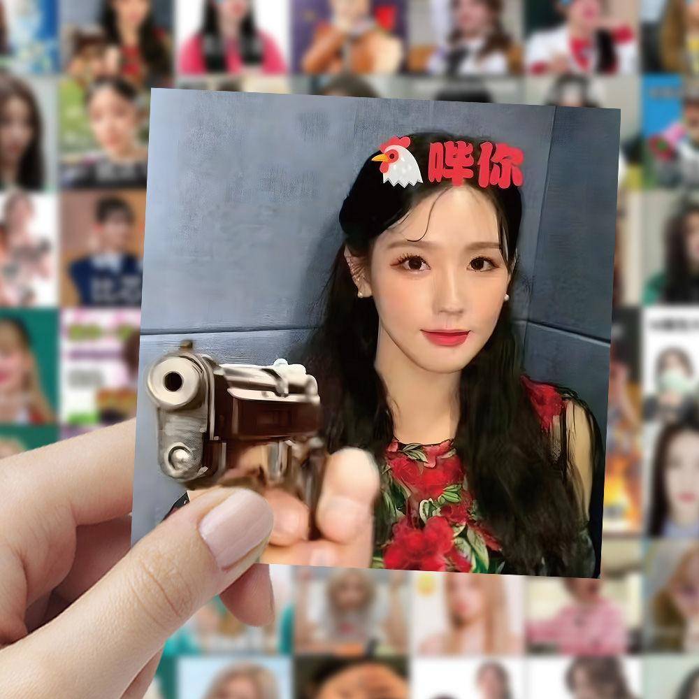 新款120张Gidle女团表情包贴纸宋雨琦叶舒华明星周边手机壳装饰贴