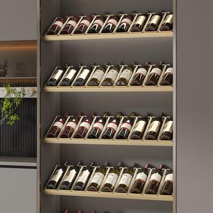 金属发光铁艺酒柜红酒架定制斜放层架悬挂躺酒展示架酒瓶托 托架