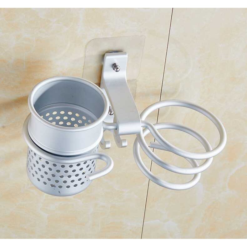 卫生间无痕吹风机架子浴室风筒架收纳置物架免打孔壁挂吸壁式挂架