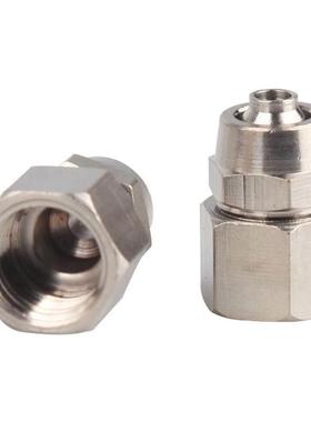 气动气管快拧接头PCF6-01/8-02/10-03/12-04内螺纹丝牙直通1/4/