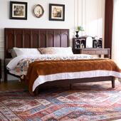 和年美家实木床樱桃木1.5m法式 小户型卧室大床1.8m主卧覆古双人床