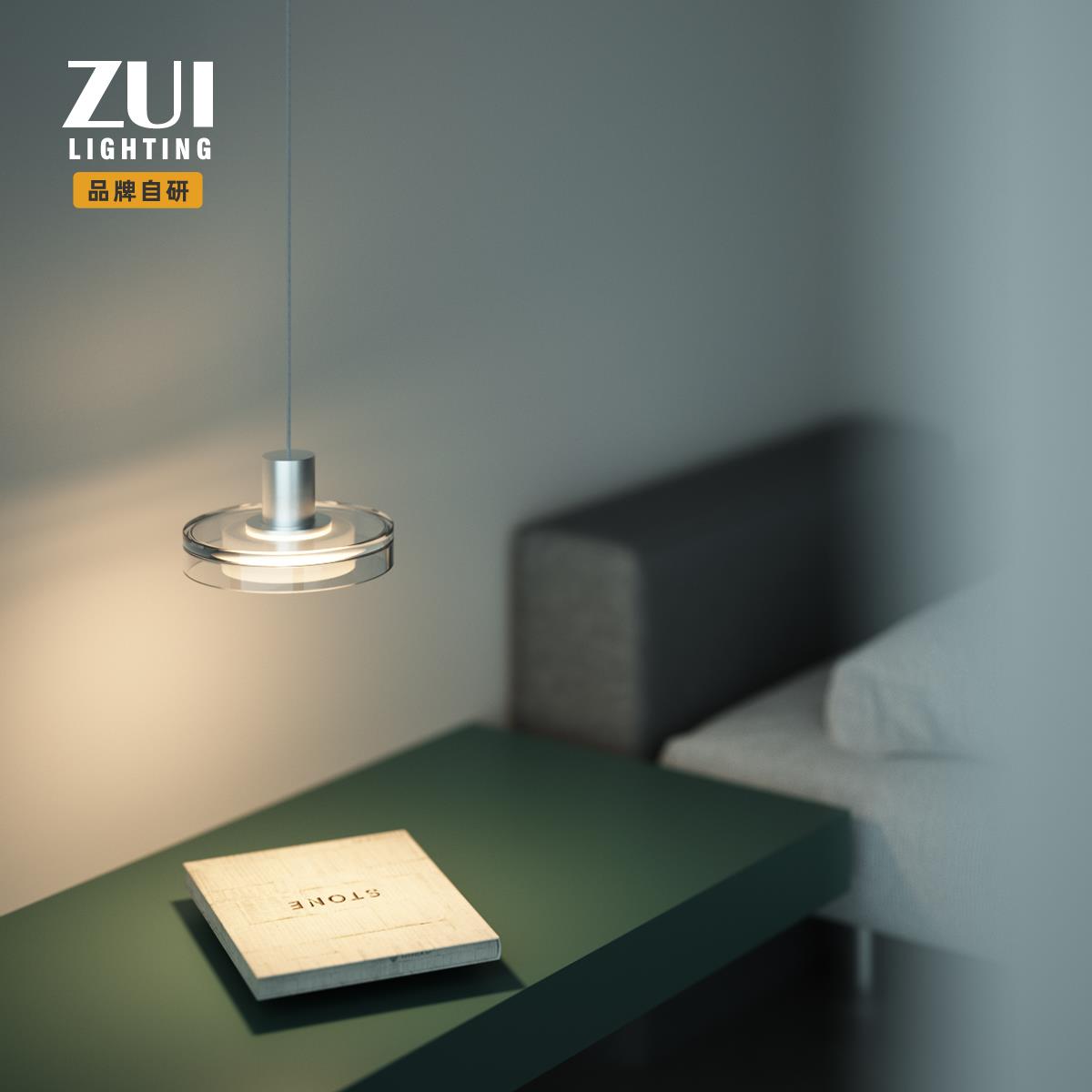 现代极简卧室小吊灯客厅饭厅意式简约设计轻奢高端创意吧台床头灯