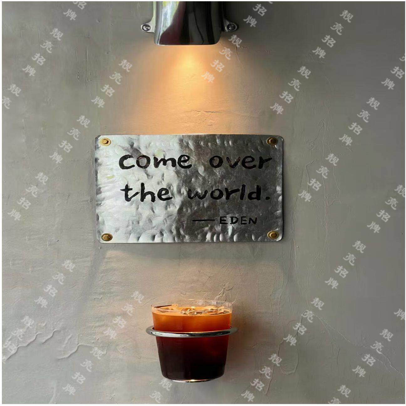 金属铁艺字烤漆挂饰装饰进门手工墙面简约现代创意英文字母北欧