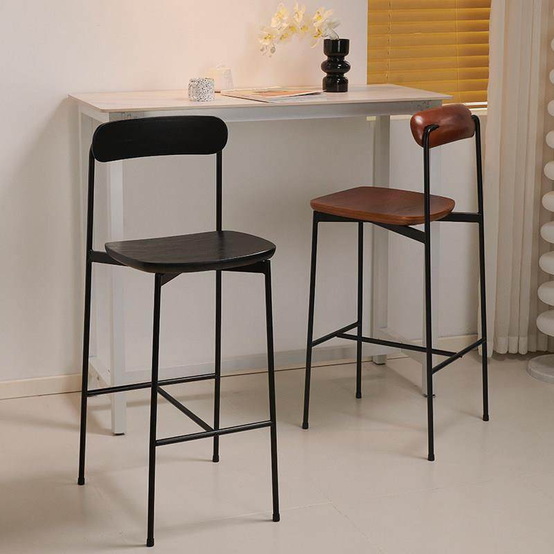 中古实木吧台椅复古铁艺高脚椅设计师工业风岛台前台椅创意高脚凳,住宅家具,家用高脚椅,淘宝优惠券,粉丝福利购,淘宝优惠卷