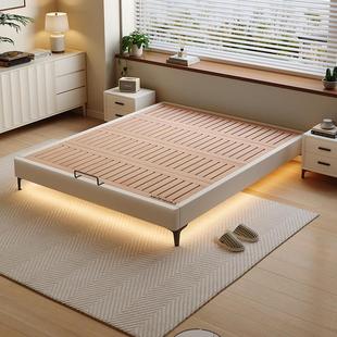 Casa Relax全实木简约风榻榻米床无床头静音大床榉木排骨架可定制
