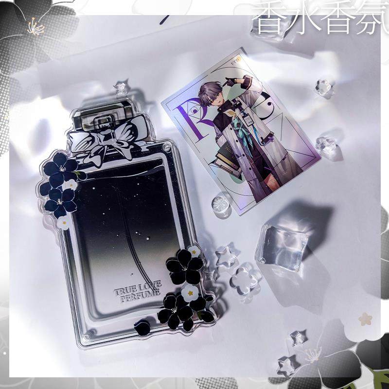 艾谷香水香氛 亚克力谷美3寸小卡框拍立得立牌动漫谷子收纳展示架