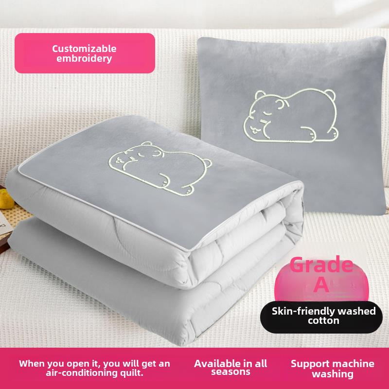 汽车抱枕被子两用多功能二合一车载枕头被办公室午睡空调毯子靠枕