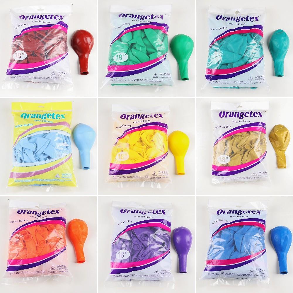 O品牌气球加厚圆形18英寸气球金属气球马卡龙气球柱支架气球装饰