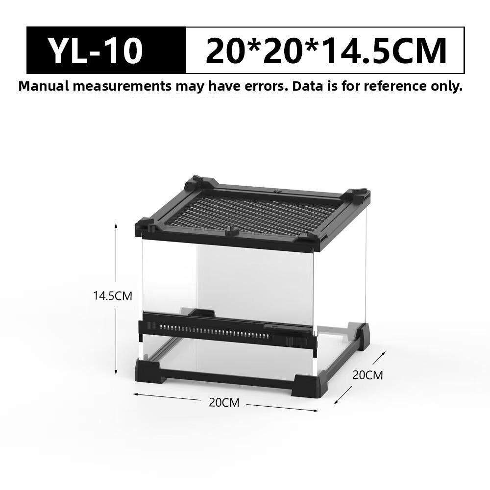 nomo睫角守宫饲养箱爬虫雨林缸生态缸爬宠树蛙蜘蛛造景玻璃爬缸