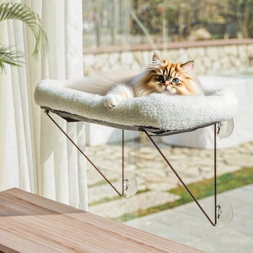 吸盘式猫咪吊床窗户悬挂猫窝四季